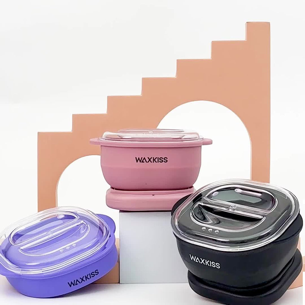Bärbart vaxvärmarkit – 500 ml silikonhårborttagningsvärmare för släta resultat i salongskvalitet