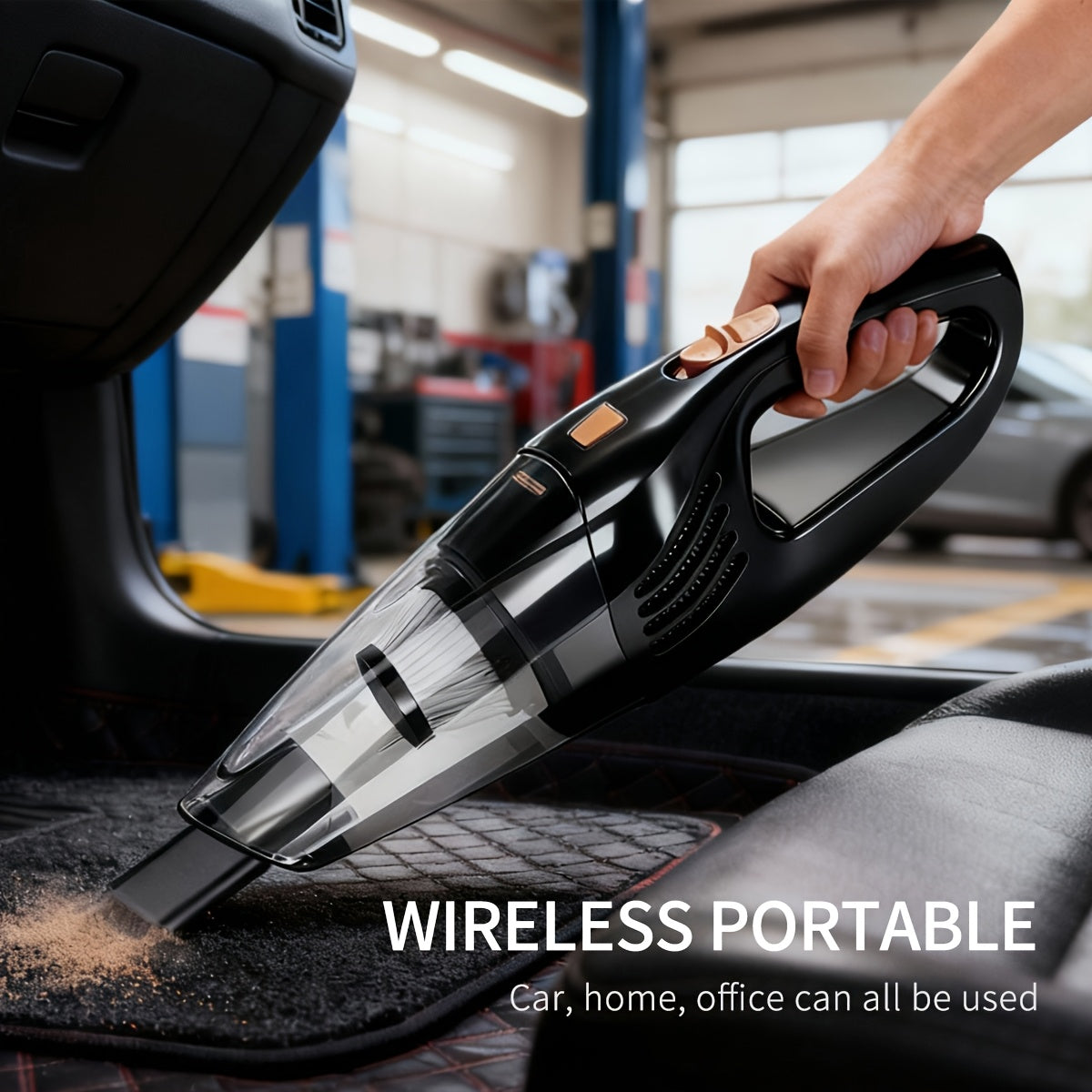 Mini sladdlös dammsugare – Kraftfull sugkraft för bil-, skrivbords- och hemstädning
