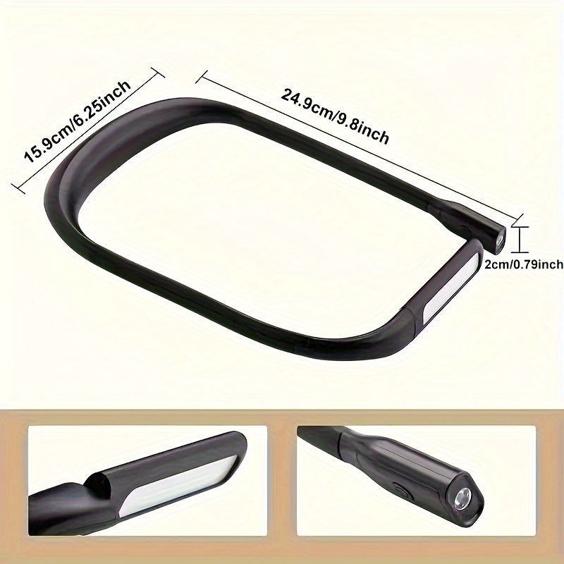 Handsfree-uppladdningsbar nacklampa – Justerbar LED-läslampa för ögonkomfort