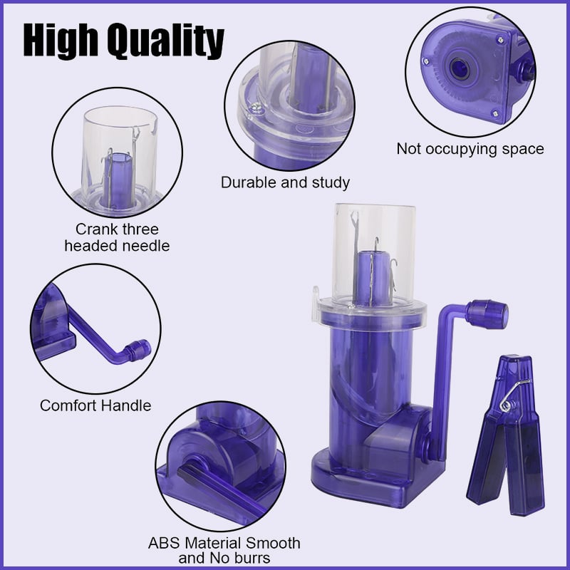 Bärbar automatisk snörvridare – Verktyg för gör-det-själv-stickning, flätning och hantverk