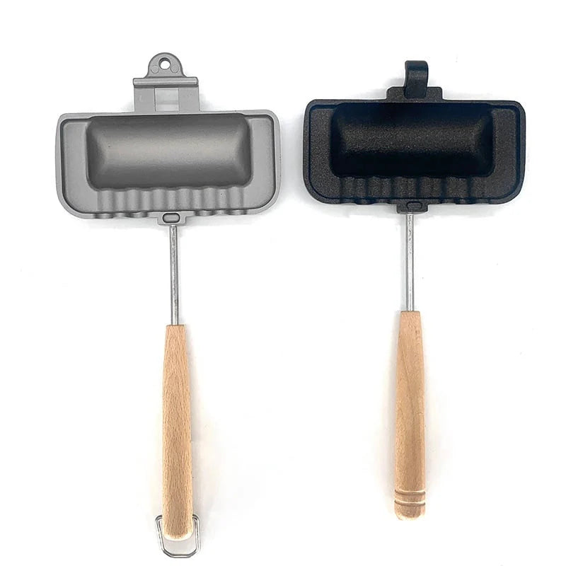 Flip Sandwich Maker Pan – Dubbelsidig non-stick aluminiumrostgryta