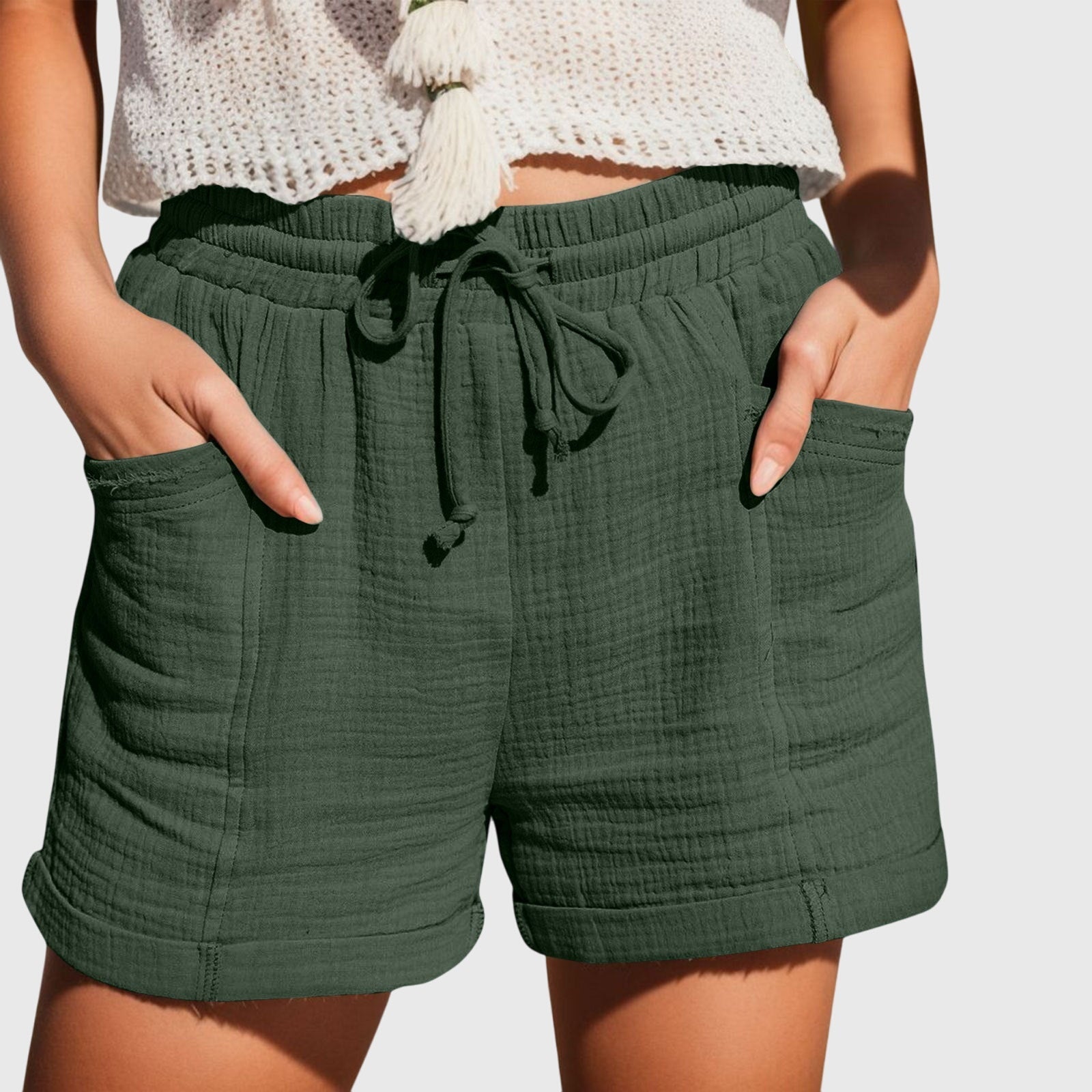 Skräddarsydda shorts med hög midja för kvinnor – eleganta, smarta och avslappnade sommarbyxor