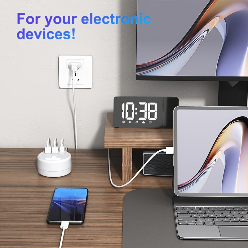 Smart överspänningsgrenuttag med USB-portar – 1,2 m förlängning med flera uttag
