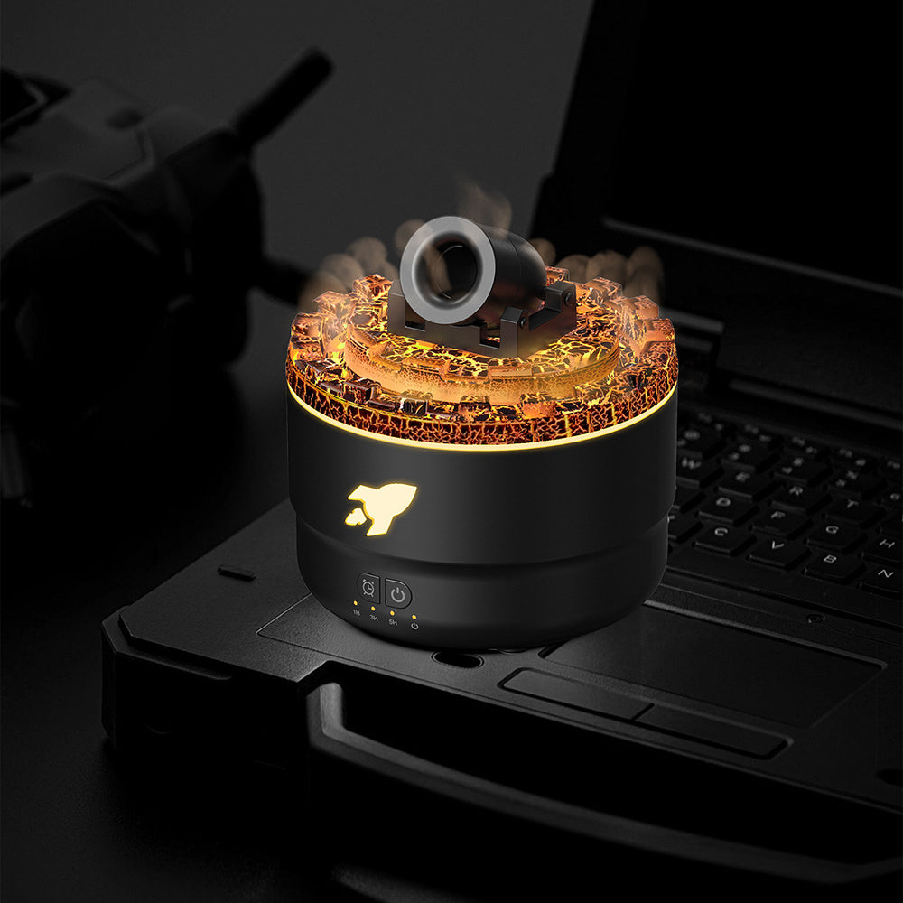 Eterisk oljediffusor - Cool Mist-luftfuktare med lugnande nattglöd