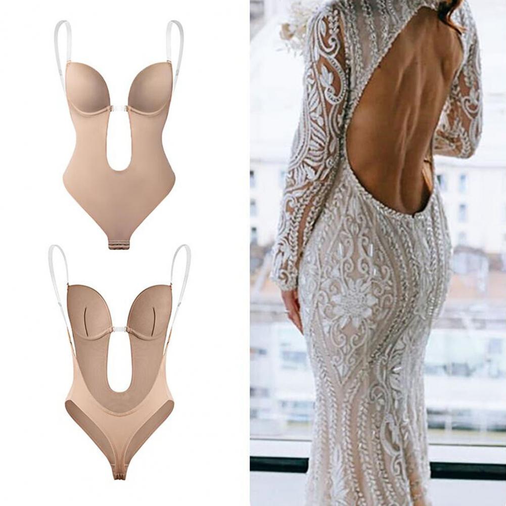 Bodysuit för kroppsskulptering – Elegant passform med djup V-formad elegans