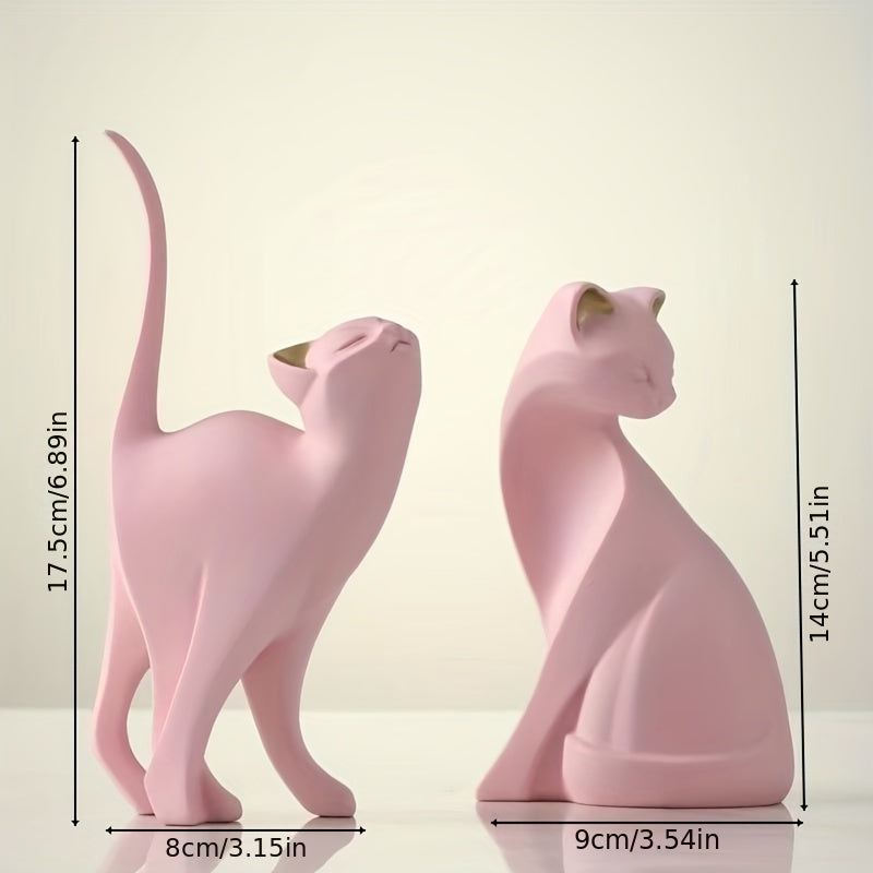 Charmig kattfigur – Dekorativ kattfigur för hem och kontor