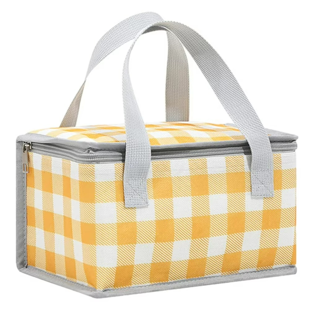 Isolerad Bento-lunchväska – Bärbar kylväska för camping och picknickäventyr