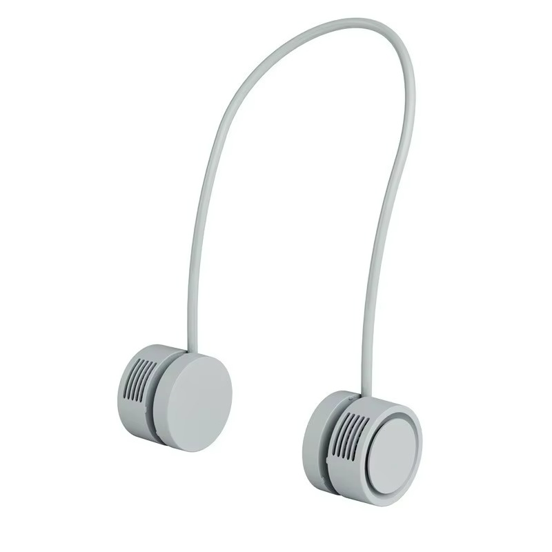 Handsfree-halsfläkt – Hopfällbar, USB-uppladdningsbar kylfläkt för resor, sport och utomhusbruk