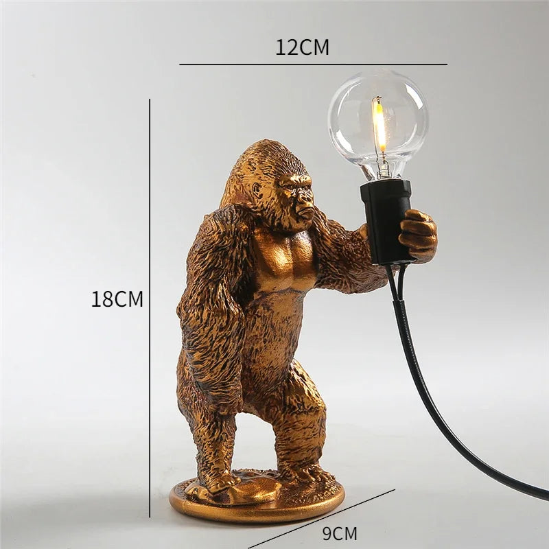 Majestic Gorilla Accent Lamp – Djärv och konstnärlig Statement Lighting