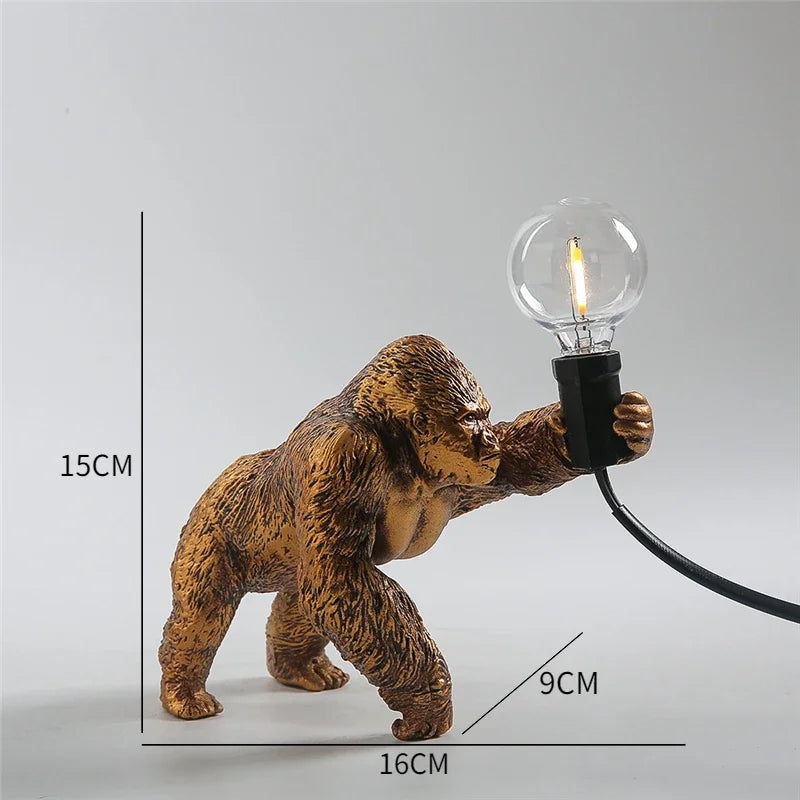 Majestic Gorilla Accent Lamp – Djärv och konstnärlig Statement Lighting