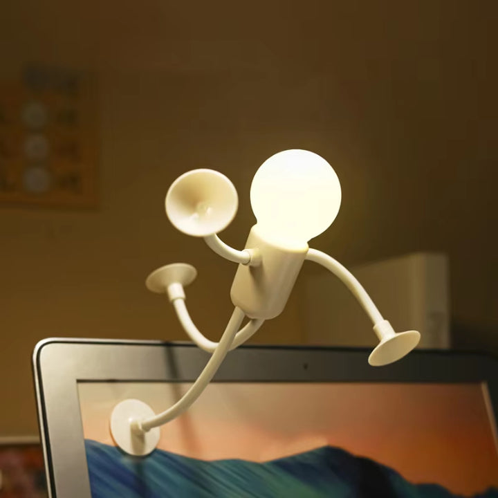 Böj-och-posera LED-figurlampa – Stämningsfull accentbelysning för skrivbord och sovrum