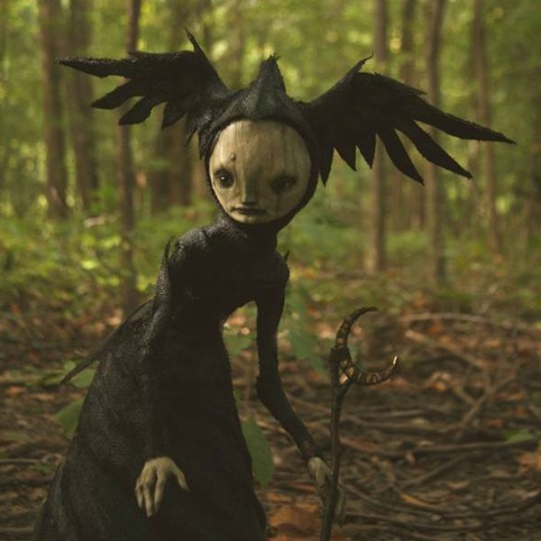 Gotiska häxstatyer – Spöklik Halloween-skulpturkonst för hemsökt och mörk heminredning