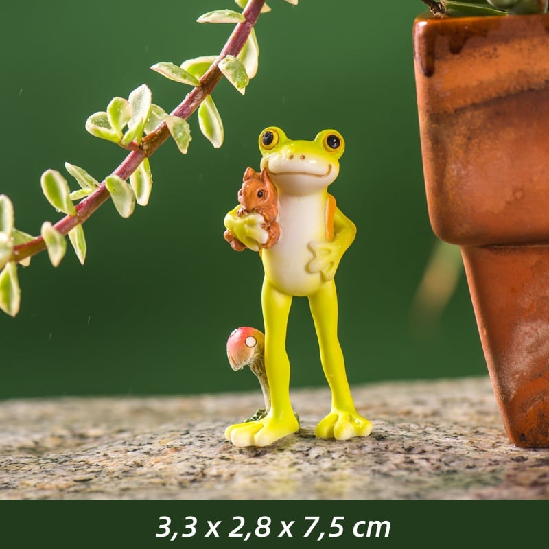 Groda Resin Växthängare Figur - Dekorativt inomhus- och utomhusväxttillbehör