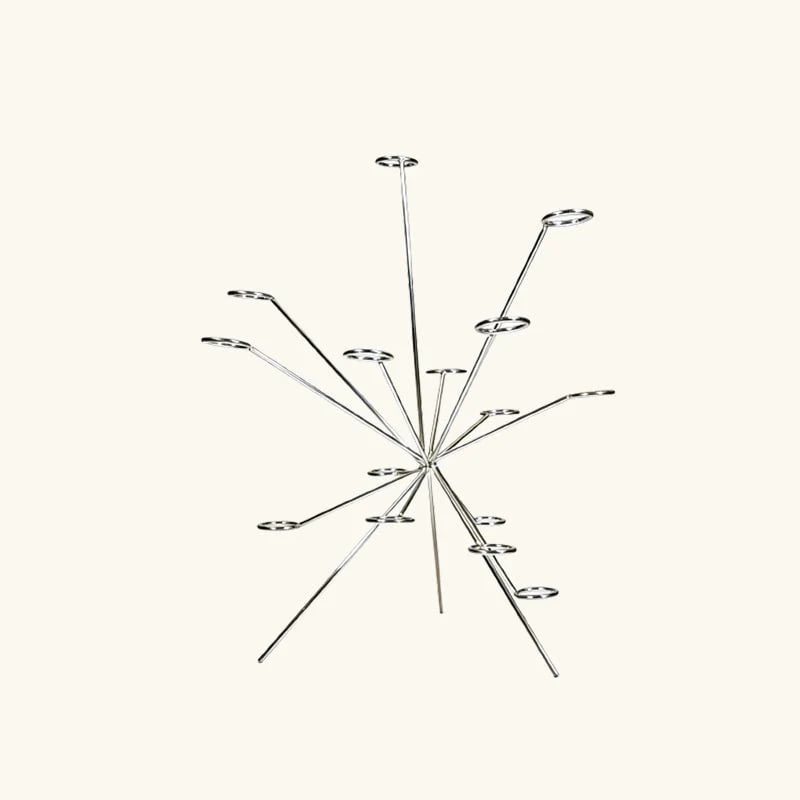 Konstnärlig flytande fruktkorg – Handgjord metalldekoration för modern bordsdekoration