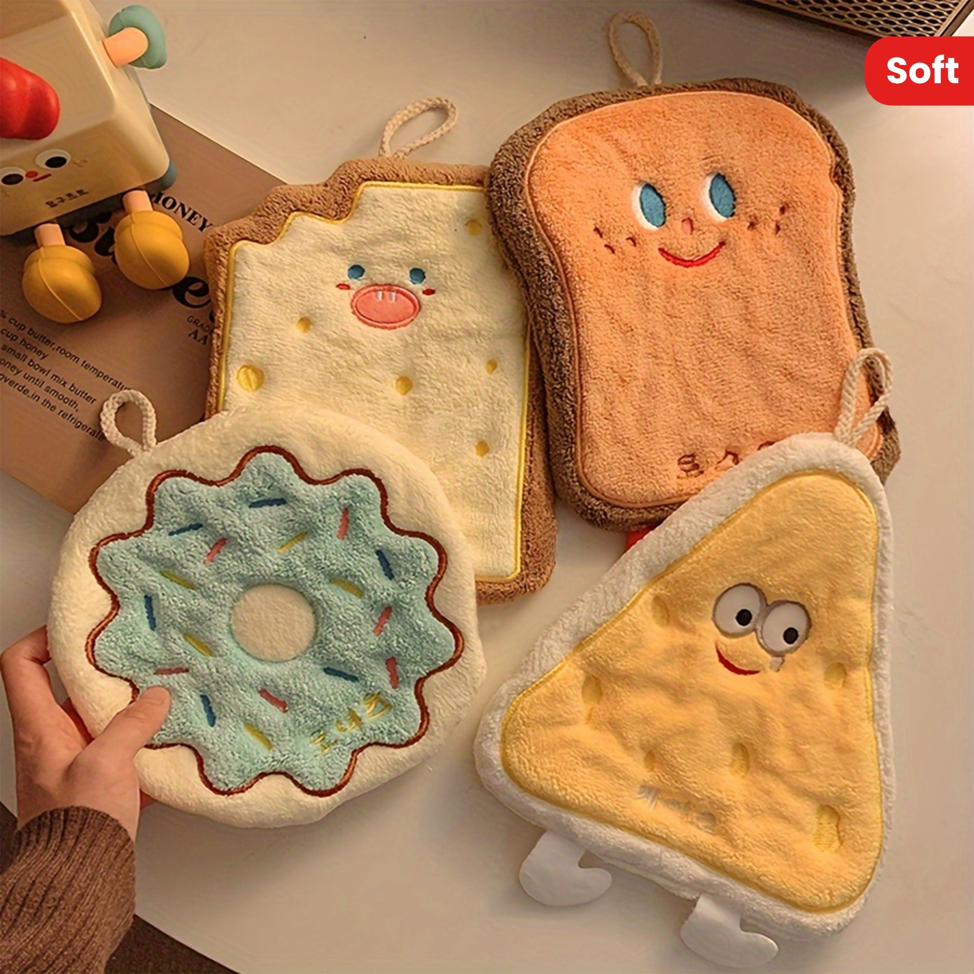 Lätta handdukar i korallfleece – Snabbtorkande handdukar med hög absorptionsförmåga för kök och badrum