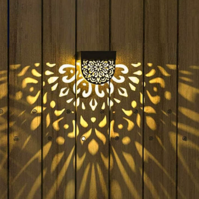 Glödande ljus stjärna siluett