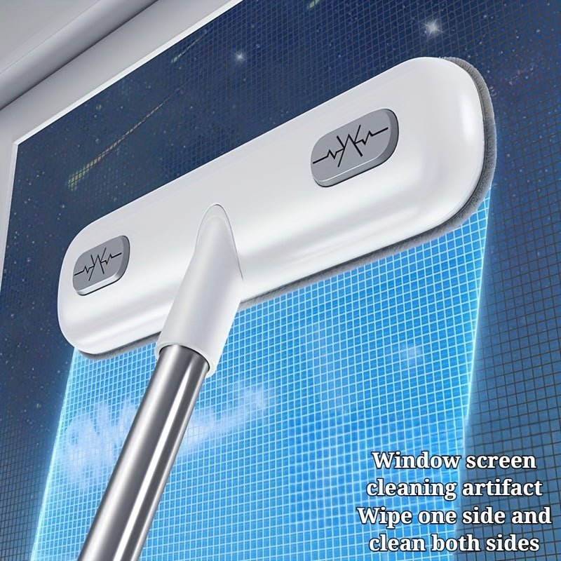Utdragbar mikrofiberfönster- och skärmrengöring – Teleskopisk dammborste för ränderfri glans