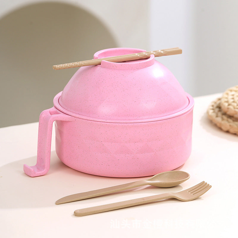 Mikrovågsugn Ramen Cooker – BPA-fri nudelskål med lock och greppvänliga handtag