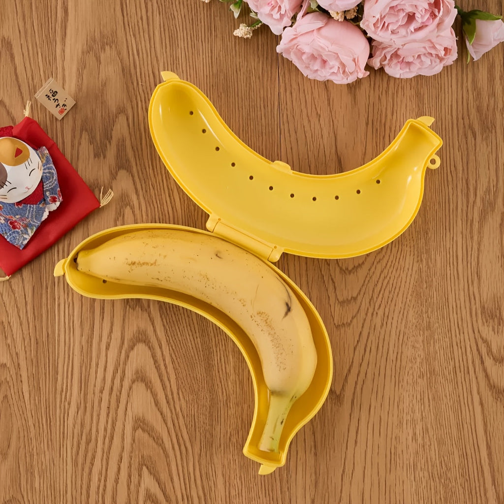Kompakt bananförvaringshållare – krosskyddad frukthållare i plast