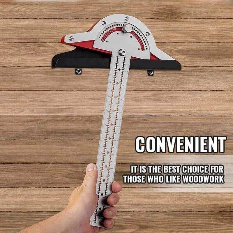 Precisionsmätlinjal för träbearbetning – Noggrant layoutverktyg för snickeri- och gör-det-själv-projekt