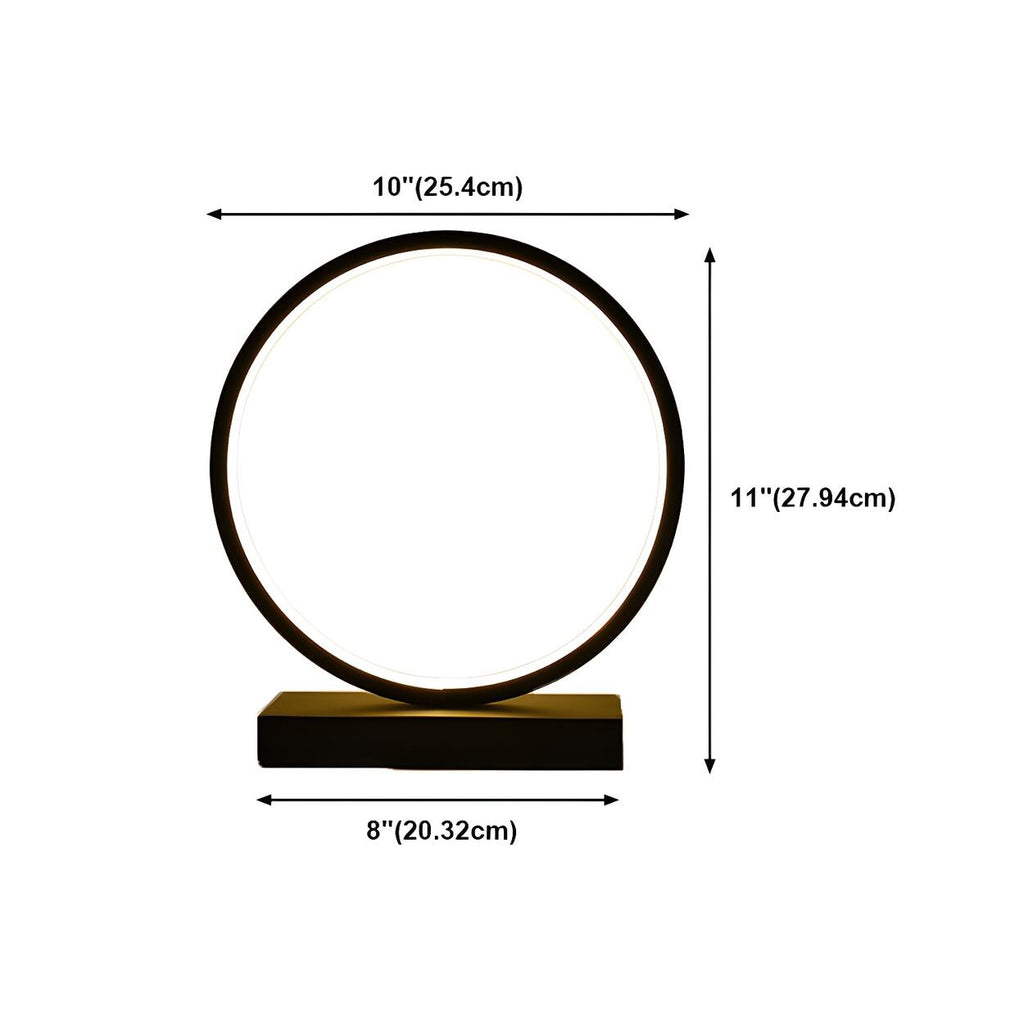 Chic Lotus-inspirerad svart metall geometrisk bordslampa