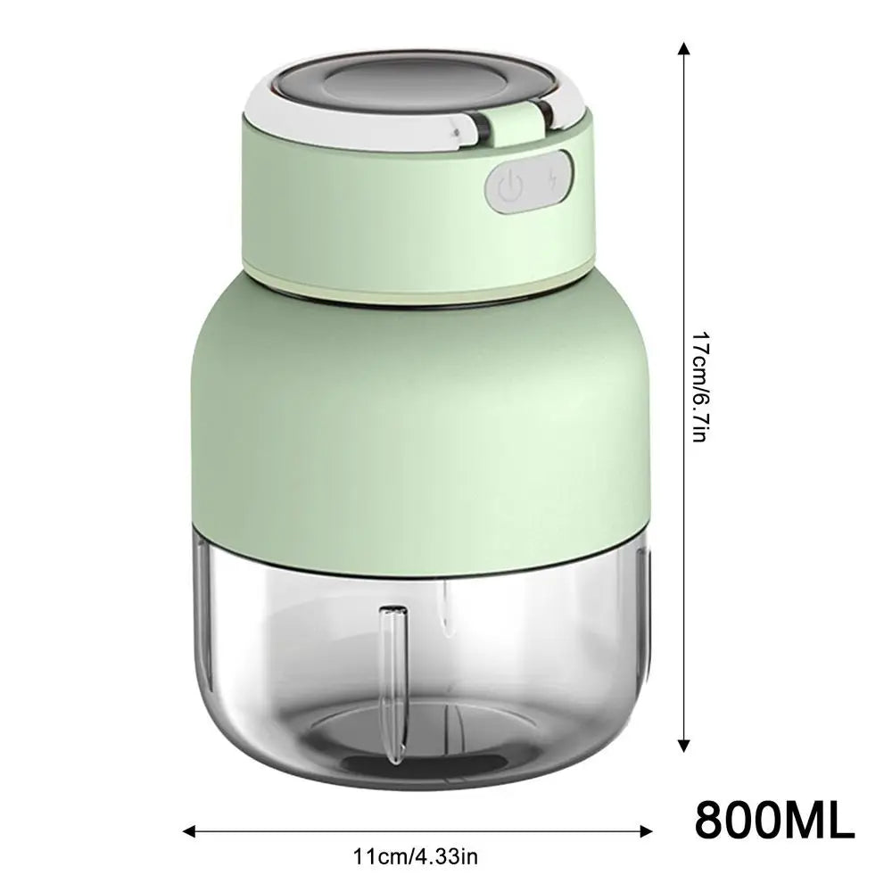 Kompakt 2-i-1 juice- och smoothiemaskin för resor och hemmet