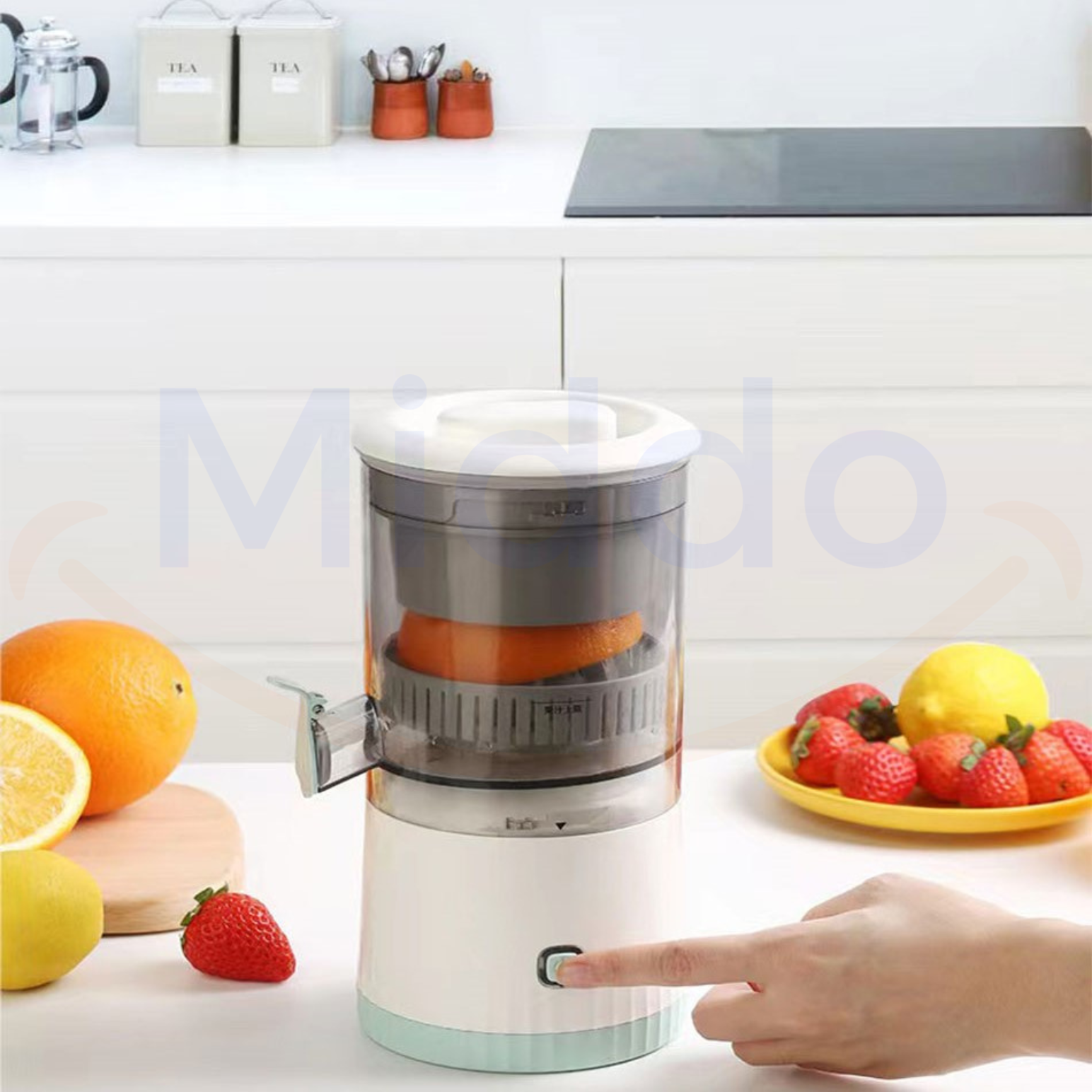 Automatisk citruspress – Kraftfull elektrisk juicepress för färsk och hälsosam juice varje gång