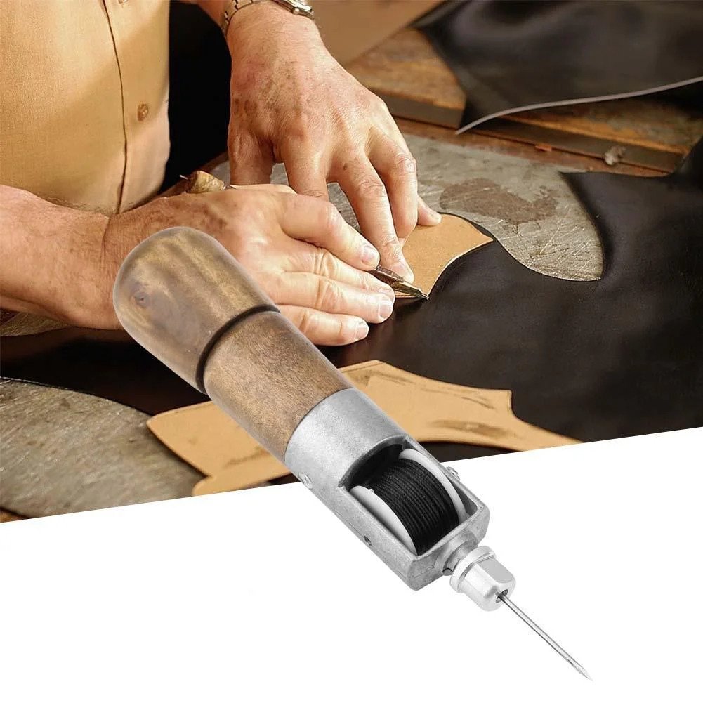 Läderhantverkssysats - Handsömnadsverktyg för reparation, klädsel och väsktillverkning