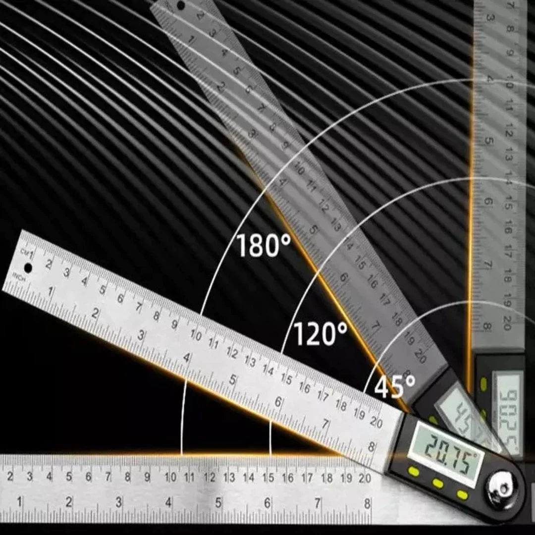 Justerbar vinkelgradius för träbearbetning – Precisionsmätverktyg för snickeri och gör-det-själv-hantverk
