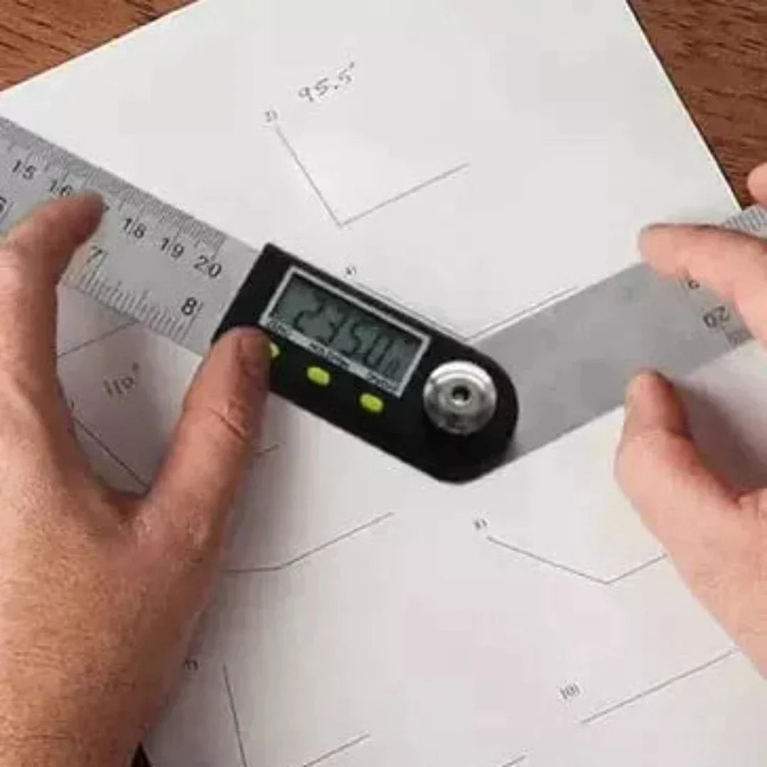 Justerbar vinkelgradius för träbearbetning – Precisionsmätverktyg för snickeri och gör-det-själv-hantverk