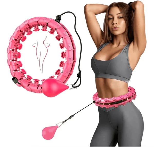 Premium gewichteter Fitness-Hula-Hoop – Rutschfester Core- und Heimtrainingstrainer