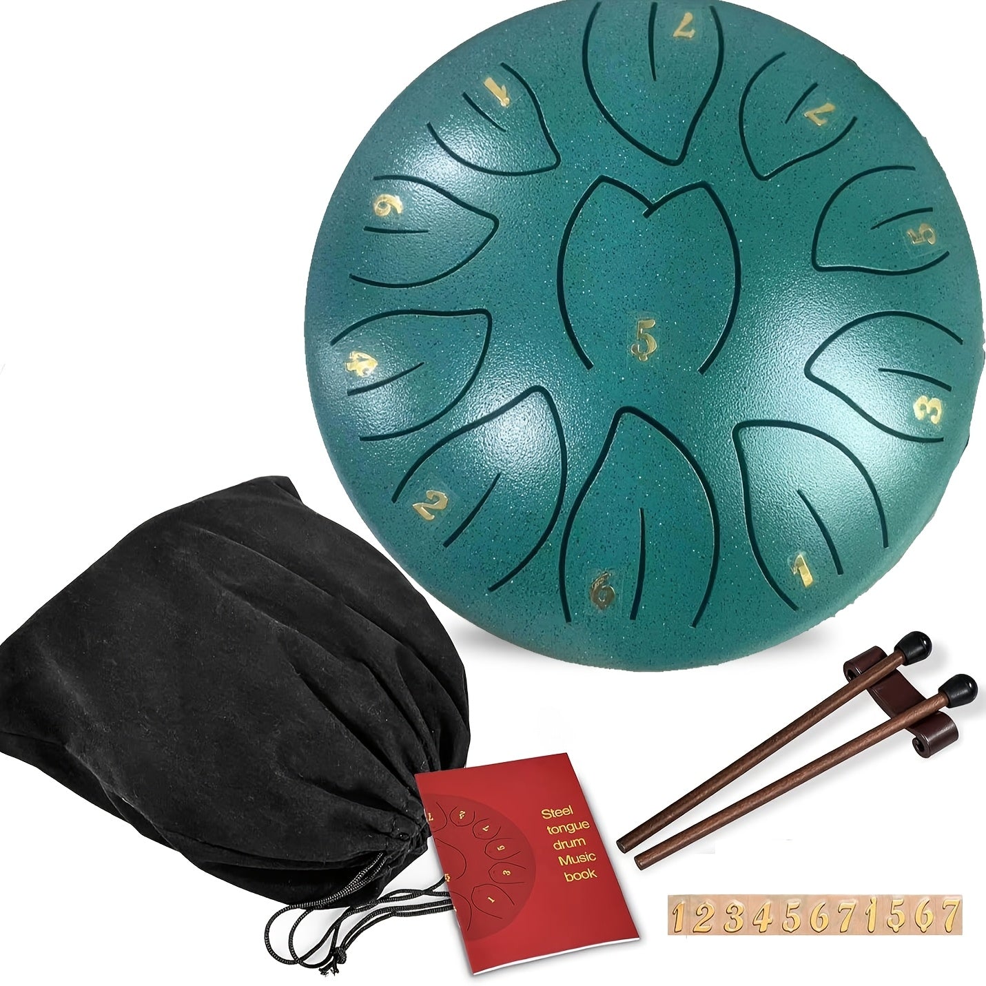 11-noters ståltungtrumma – Utomhusregnträdgårdsmusik och meditationsklocka