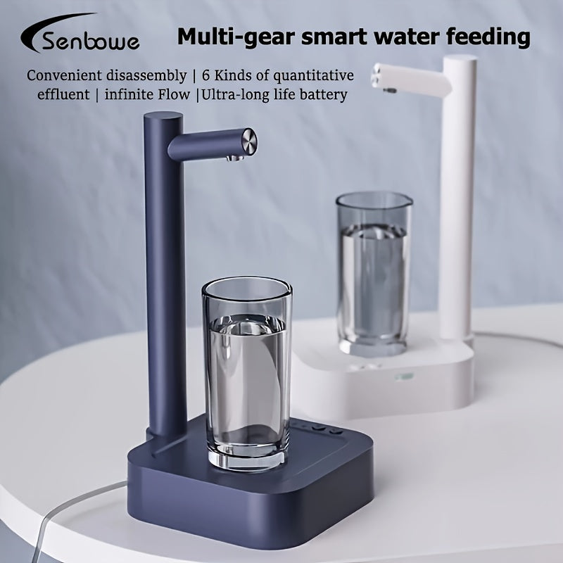 Elektrisk USB-uppladdningsbar vattendispenser – Smart automatisk pump för flask- och bordsbruk