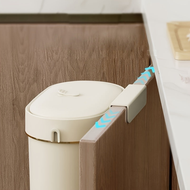 Väggmonterad soptunna för kök – Platsbesparande hängande avfallsbehållare med luktsäkert lock