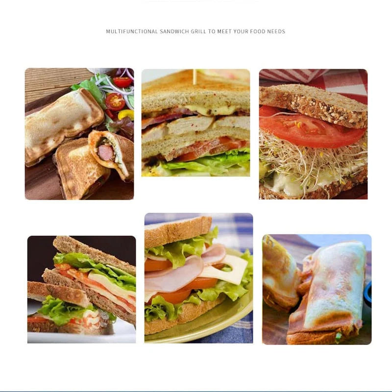 Flip Sandwich Maker Pan – Dubbelsidig non-stick aluminiumrostgryta