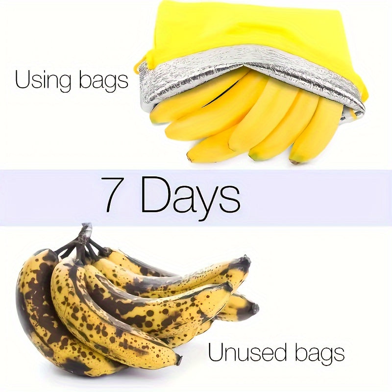Förvaringspåse för bananer som håller färskheten – Återanvändbar grönsakssparande påse med säker försegling