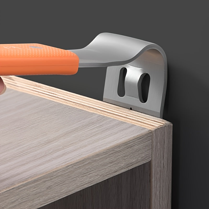 Kraftigt brytjärn i rostfritt stål – multifunktionell spikavdragare och träskrapa