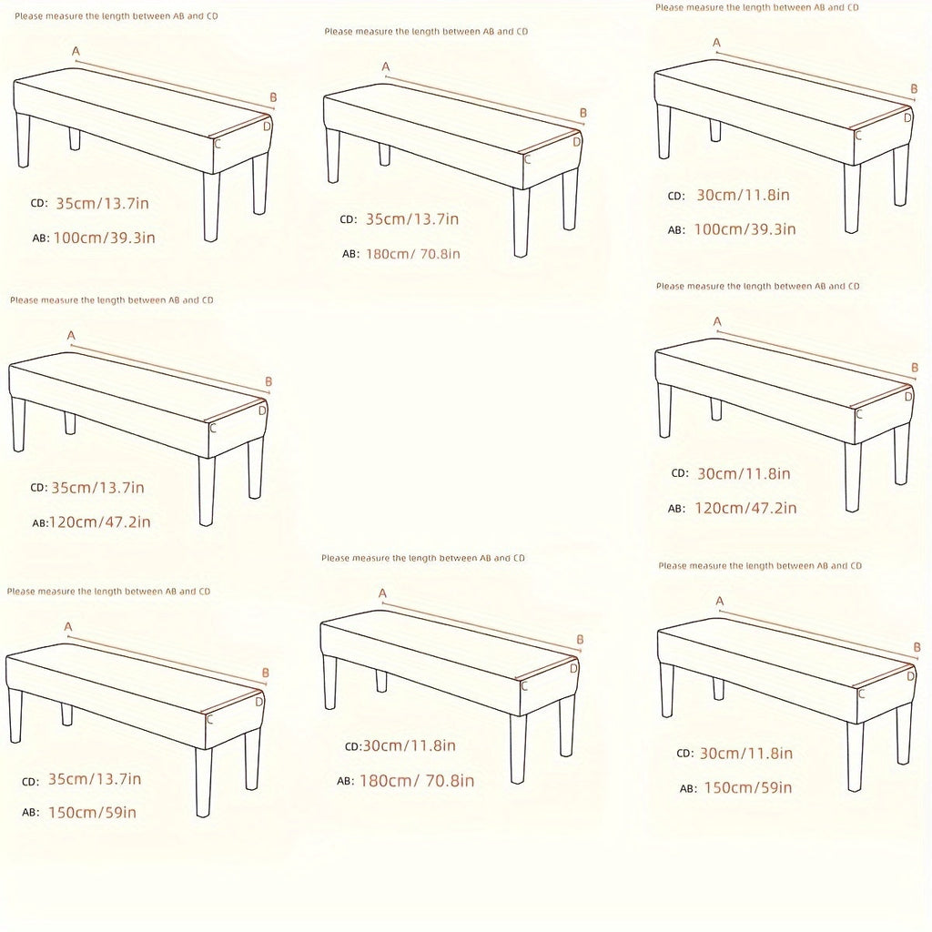 Plyschbänk- och soffdyna - Modern förtjockad geometrisk sittdyna