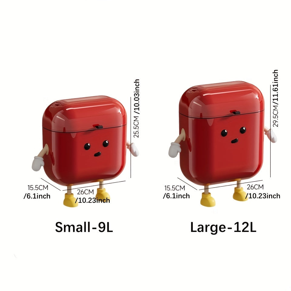 Väggmonterad papperskorg och förvaringsbehållare för hemmet – Läckagesäker organisatör med stor öppning