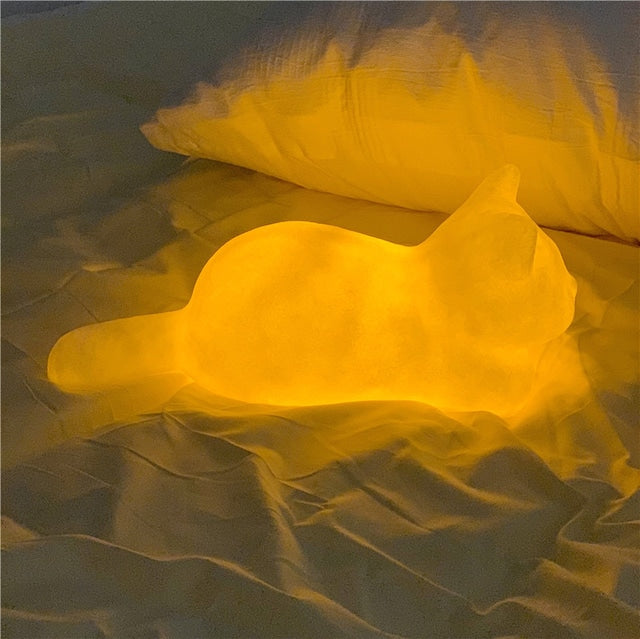 Bedårande kattnattlampa - Mjuk stämningsfull LED-lampa