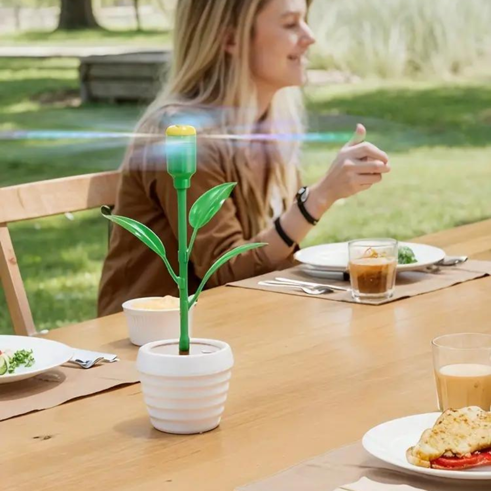 Mini flugavvisande skrivbordsfläkt – Tyst, resevänlig bordsfläkt för måltider