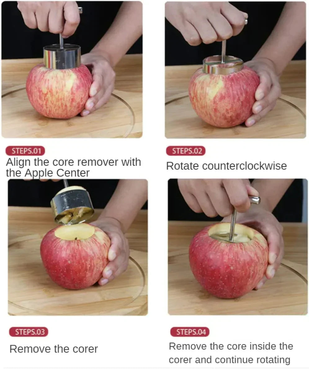 Äpple- och päronurkärnare i rostfritt stål – Snabbverktyg för enkel fruktberedning