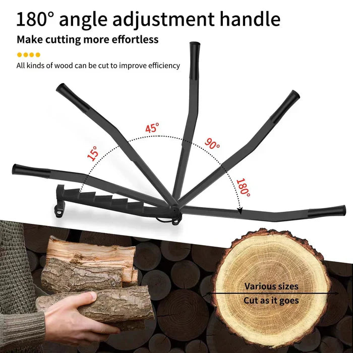 Kraftig väggmonterad vedklyv – Bärbar vedklyv i kolstål