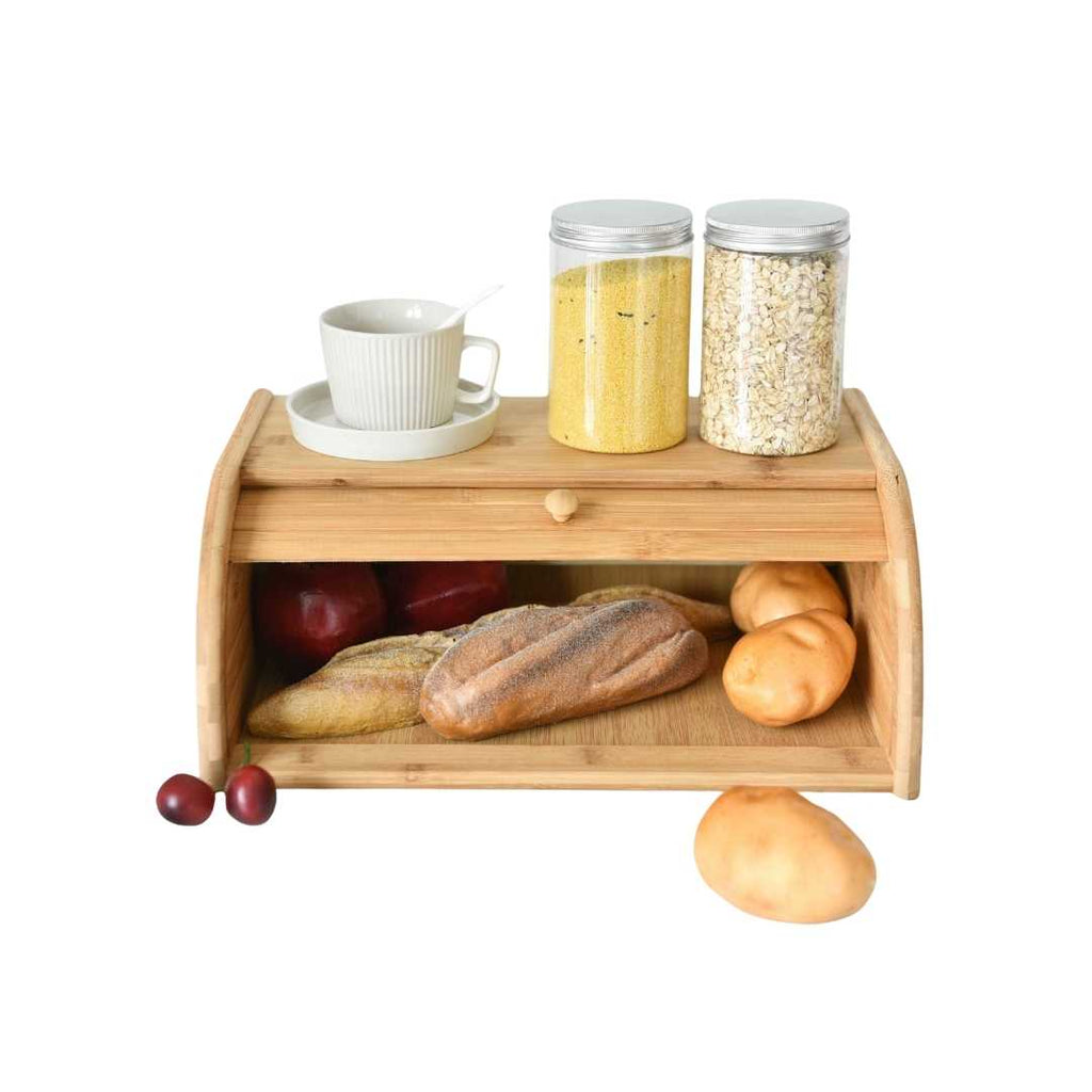 Hållbar brödförvaringslåda i bambu - Håller bröden färska längre