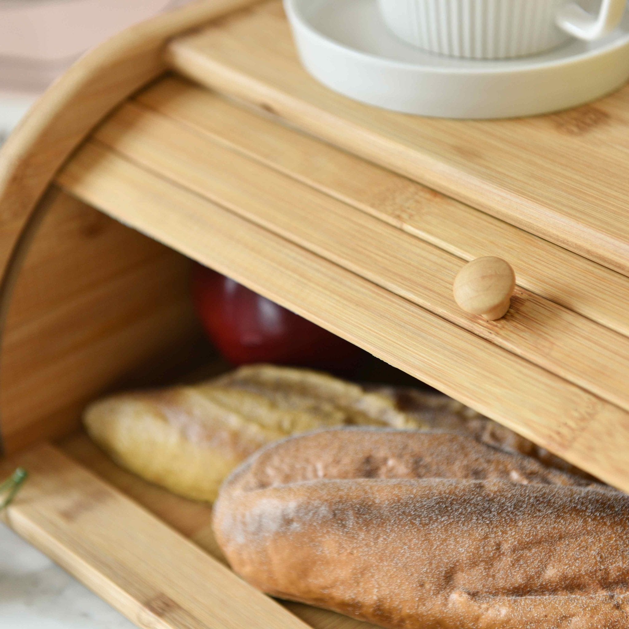 Hållbar brödförvaringslåda i bambu - Håller bröden färska längre