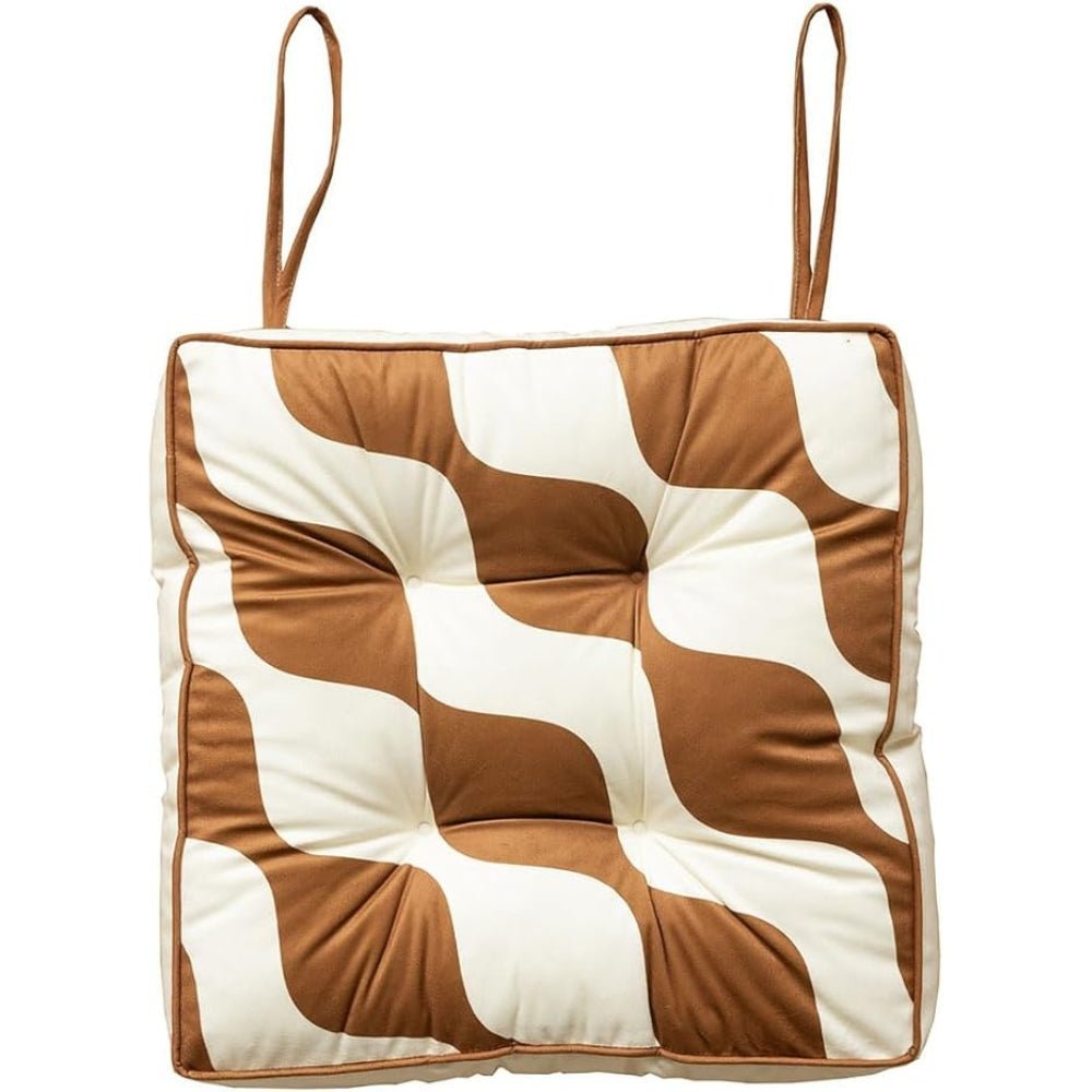 Konstinspirerad kudde med virvelmönster - Vardagsrum och sovrumsinredning