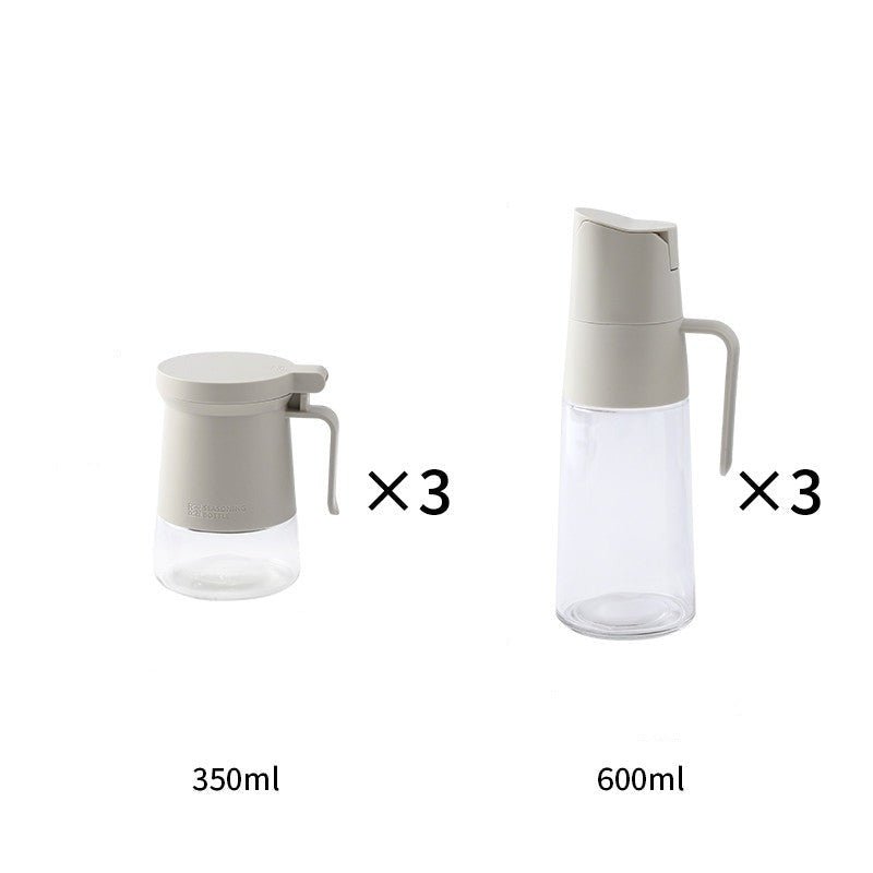 6-delad kryddburk i klart glas - lufttät och lättanvänd