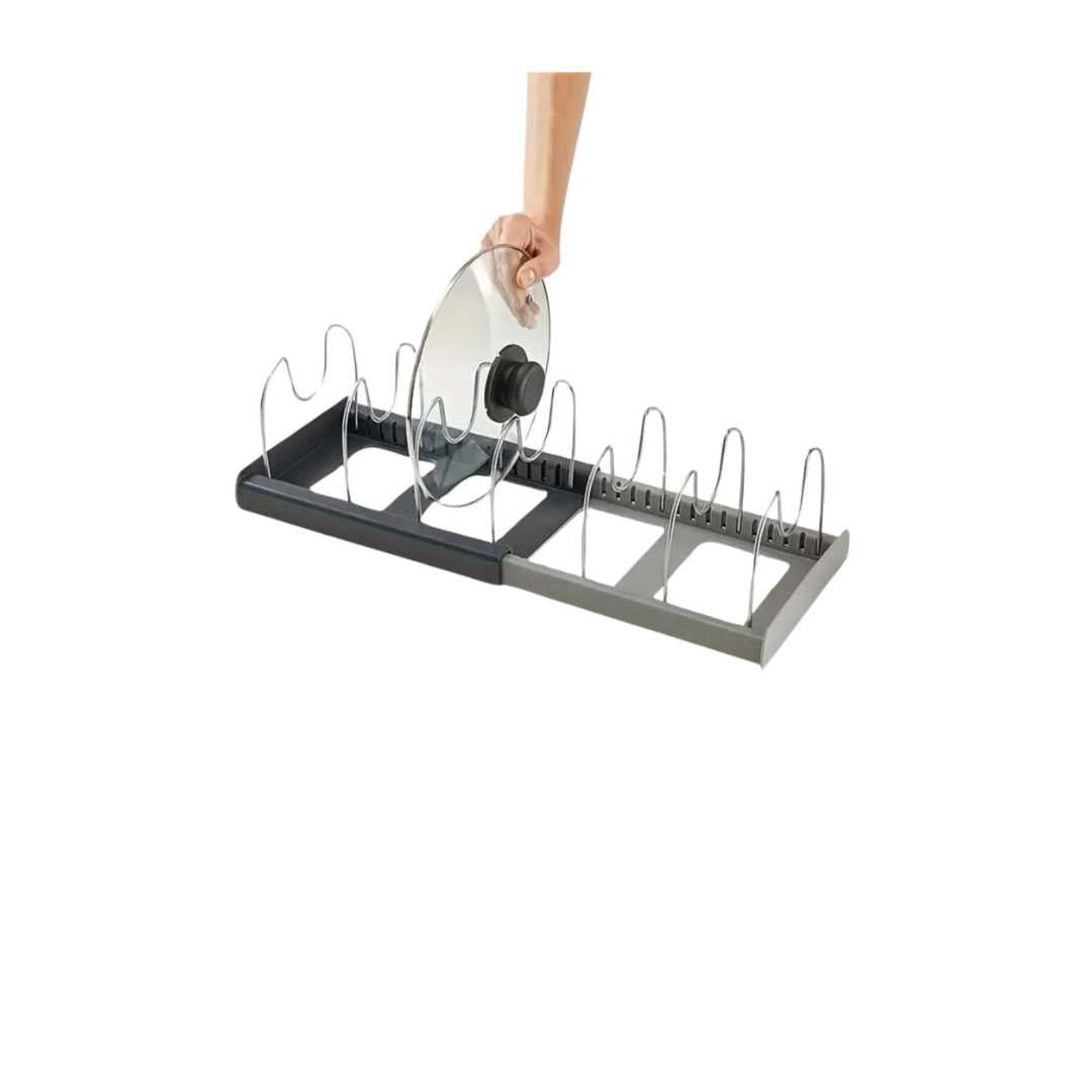 Justerbar köksgrytställ - Platsbesparande skåpförvaringsorganisatör