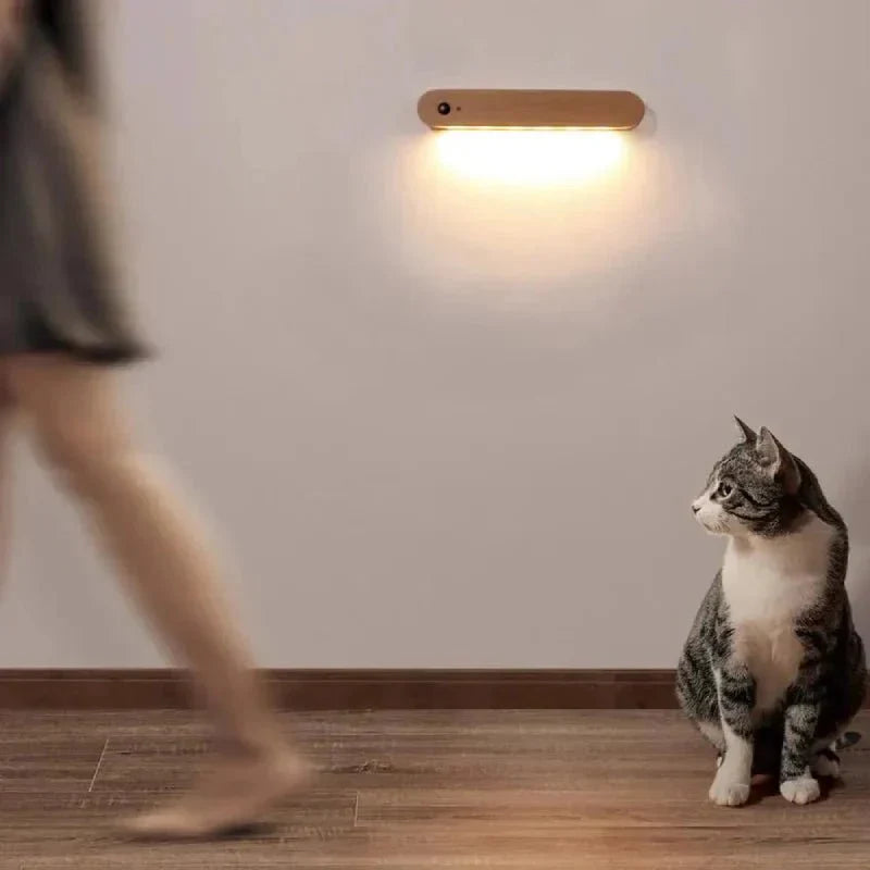 Magnetisk nyckelhållare för hemmet - LED-rörelse väggmonterad ställning