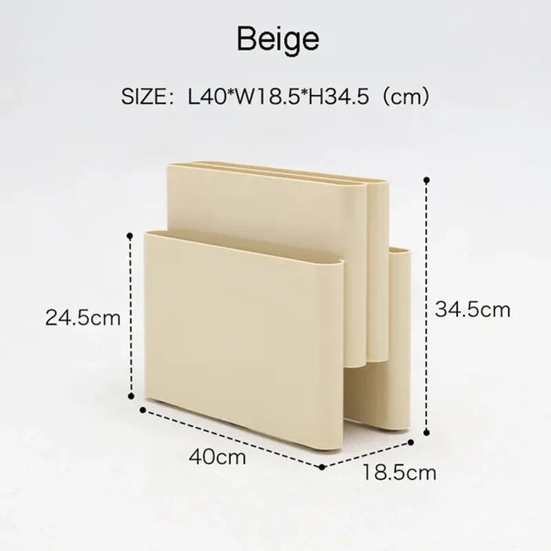 Minimalistiskt tryckställ – Kompakt arrangör för tidskrifter, dokument och kontorsläsning